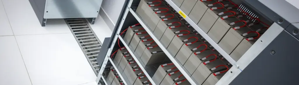 Mantenimiento preventivo y medición de voltaje a un banco de baterías de un UPS industrial