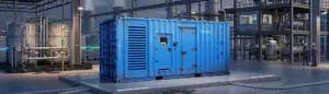 Generador eléctrico industrial instalado en una empresa de Honduras