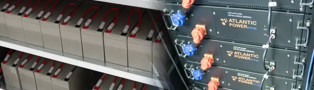 Instalación de baterías AGM y de litio para sistemas UPS en Guatemala.